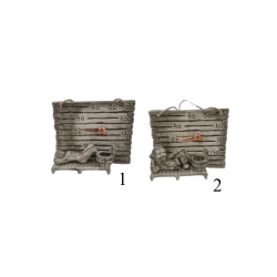 Keramický teplomer do sauny - malý sud na vône 