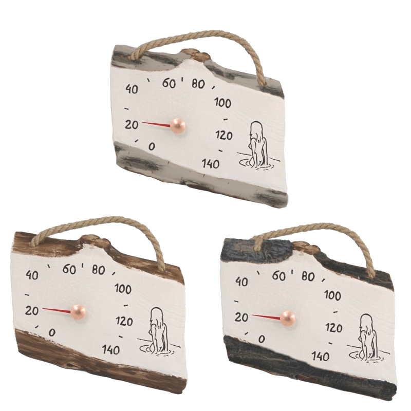 Keramický teplomer do sauny - dievča do vody