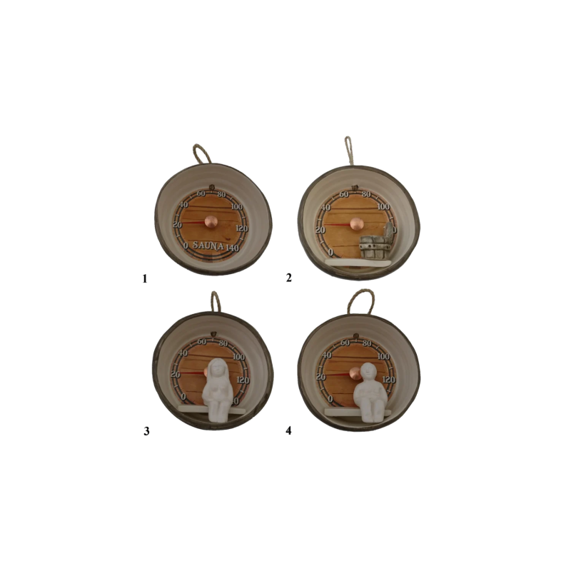 Keramický saunový teplomer - sud