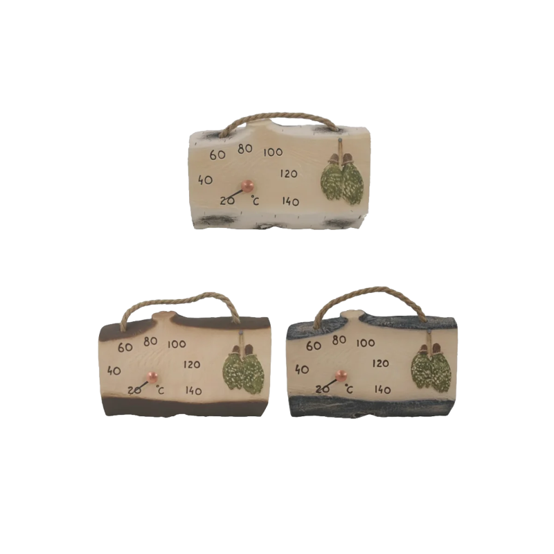 Keramický saunový teplomer - saunové metly