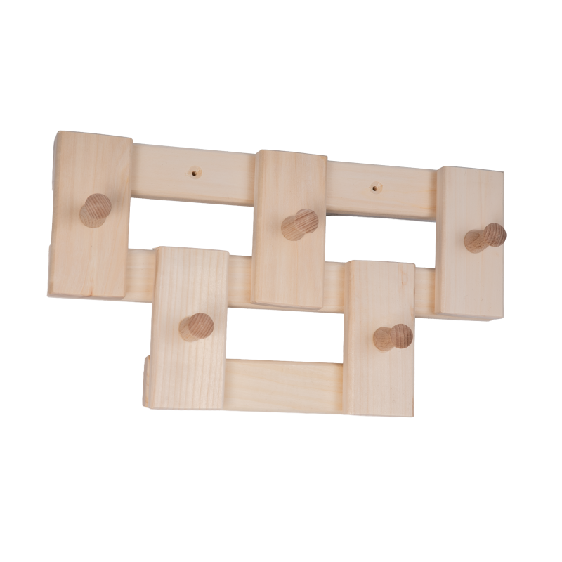 Vešiak z lipového dreva s 5 háčikmi Vešiak z lipového dreva s 5 háčikmi