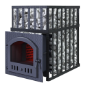 Saunová pec na drevo GEFEST - GFS ZK 45 (M) v mriežke - 1