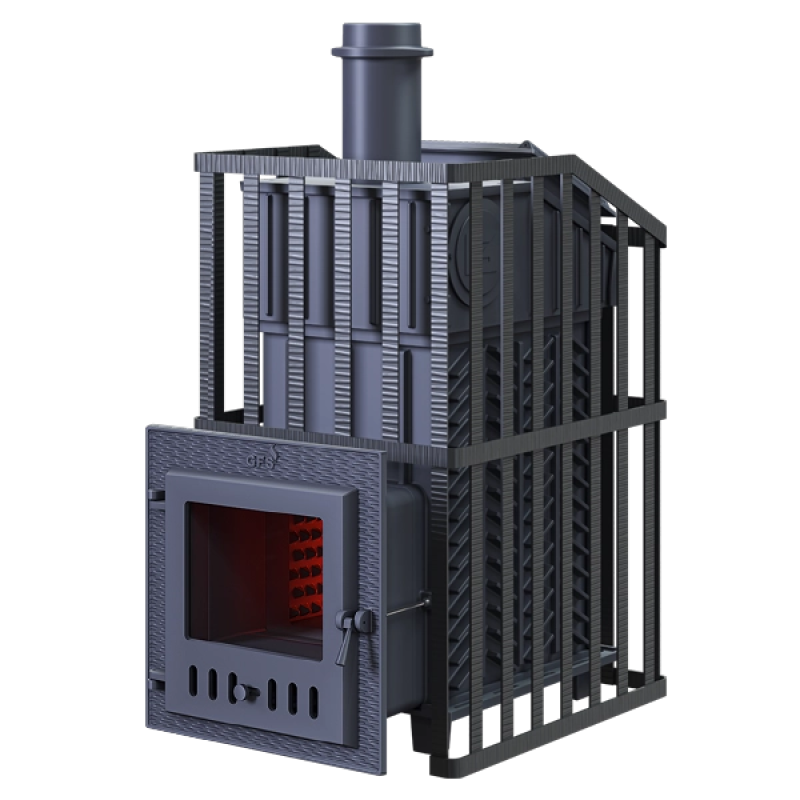 Saunová pec na drevo GEFEST - GFS ZK Uragan 18 (M) v mriežke