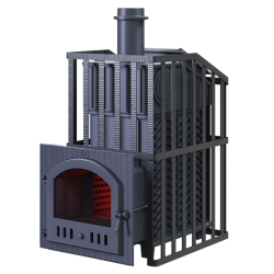 Saunová pec na drevo GEFEST - GFS ZK Uragan 45 (M) v mriežke 