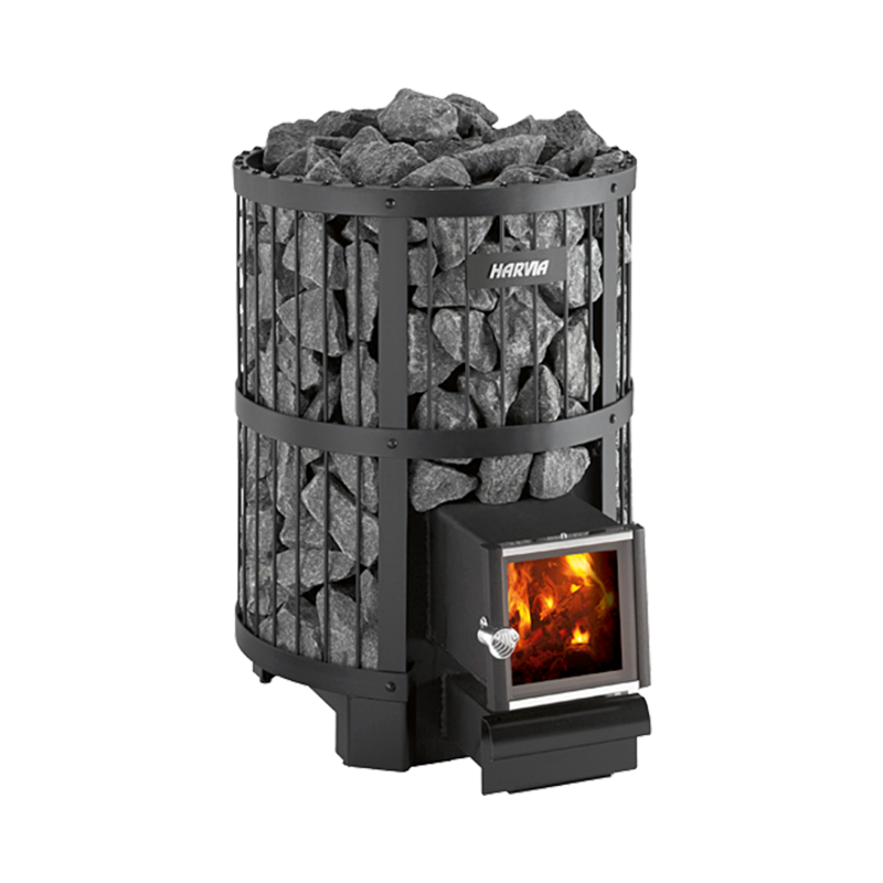 Saunová pec na drevo - HARVIA Legend 240 SL BimSchV2, čierna