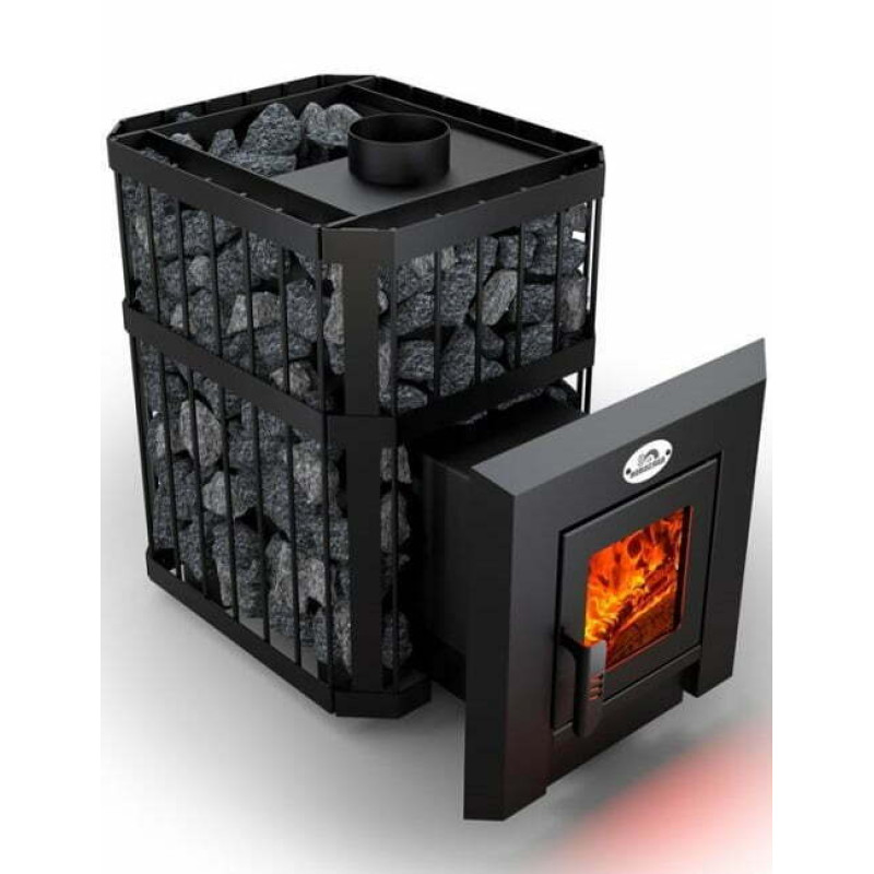 Saunová pec na drevo - NOVA KLASSIK 12 so sieťkou, presklené dvierka