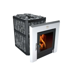 Saunová pec na drevo - NOVA PANORAMA 18 so sieťou 