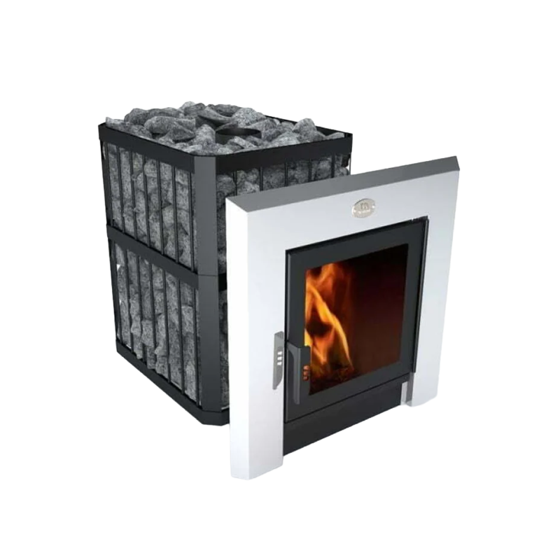 Saunová pec na drevo - NOVA PANORAMA 18 so sieťou