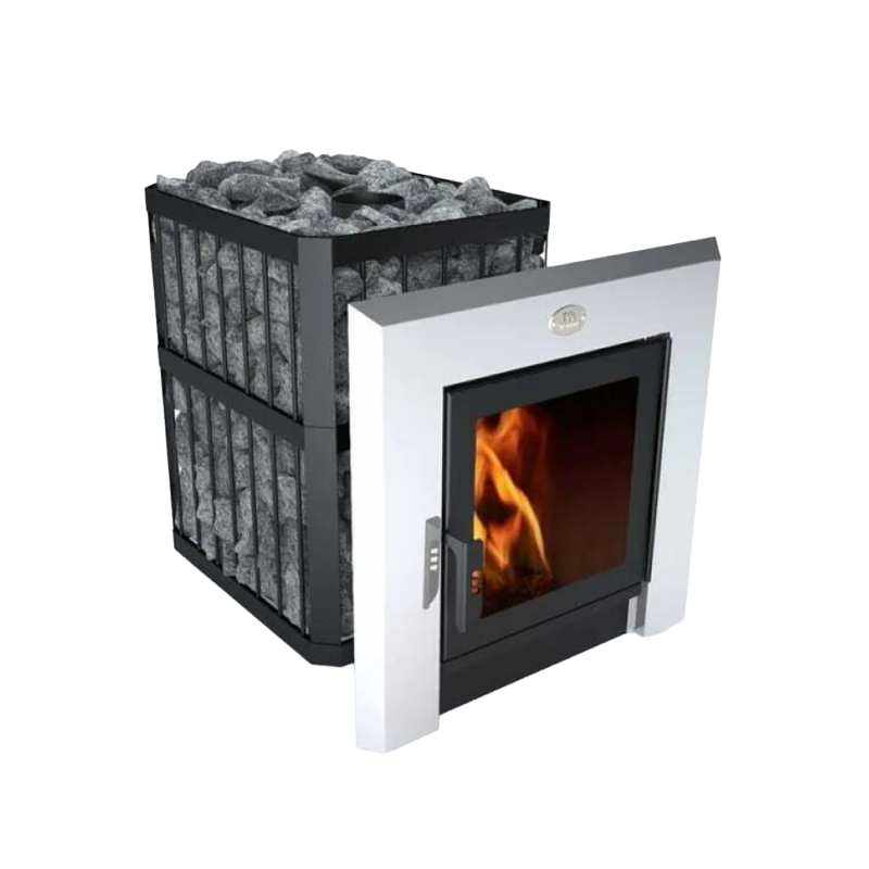 Saunová pec na drevo - NOVA PANORAMA 26 so sieťou