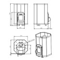 Saunová pec na drevo - STOVEMAN 13 - 2