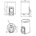 Saunová pec na drevo - STOVEMAN 13R - 2
