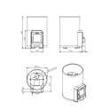 Saunová pec na drevo - STOVEMAN 20R-LS - 2
