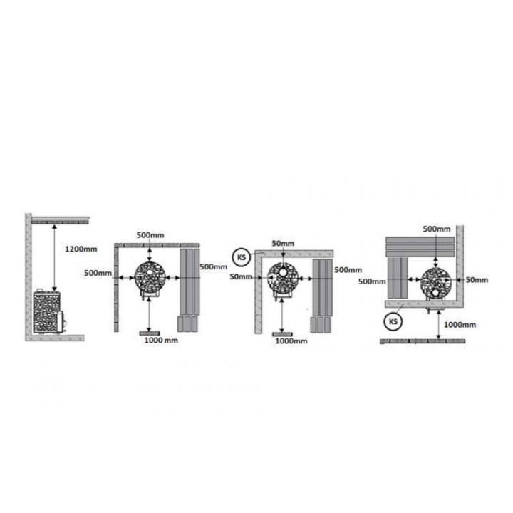 Saunová pec na drevo - STOVEMAN CROWN 20R-LS