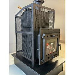 Saunová pec na drevo - SUMMIT Mont Blanc s klasickou sieťkou 