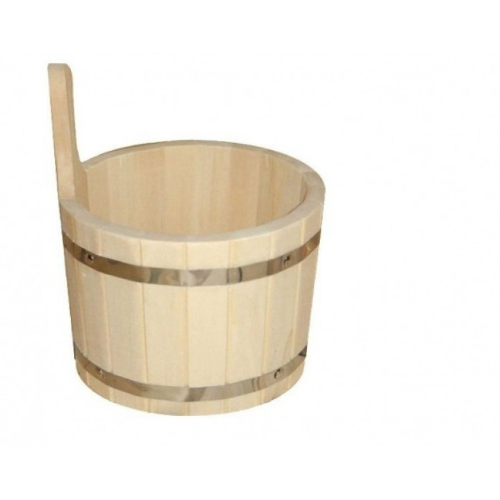 Drevené vedro s plastovou vložkou, 5 l