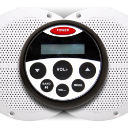 Hudobný stredový set, vodotesný s dvoma reproduktormi 