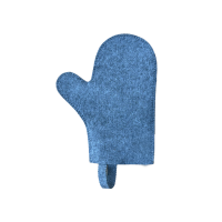 Rukavica do sauny, síva