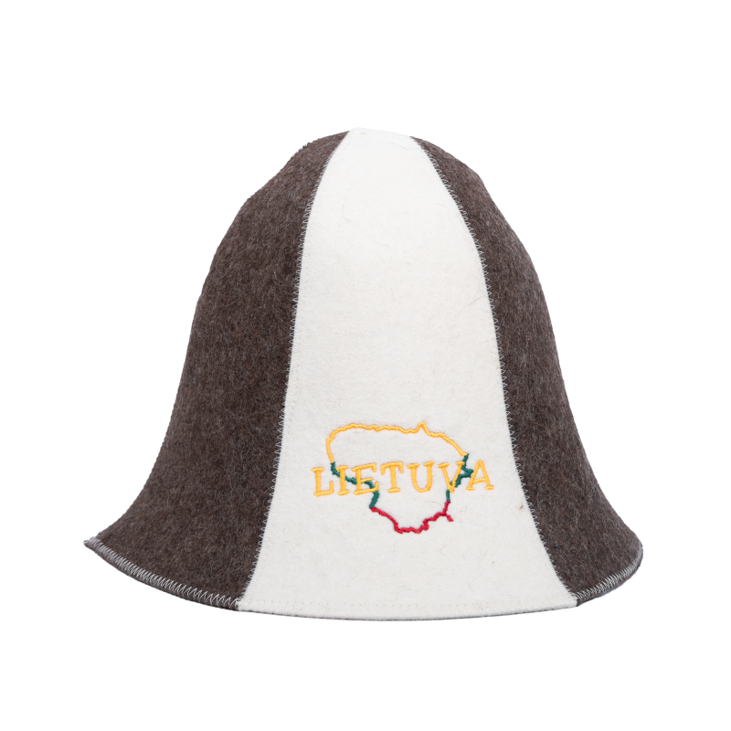 Klobúk do sauny - Lietuva, pruhovaný