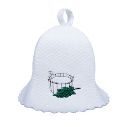 Klobúk do sauny - vaňa s metličkami 