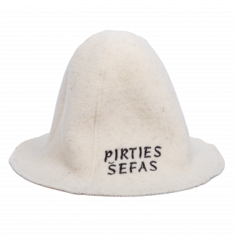 Klobúk do sauny - PIRTIES ŠEFAS, biely