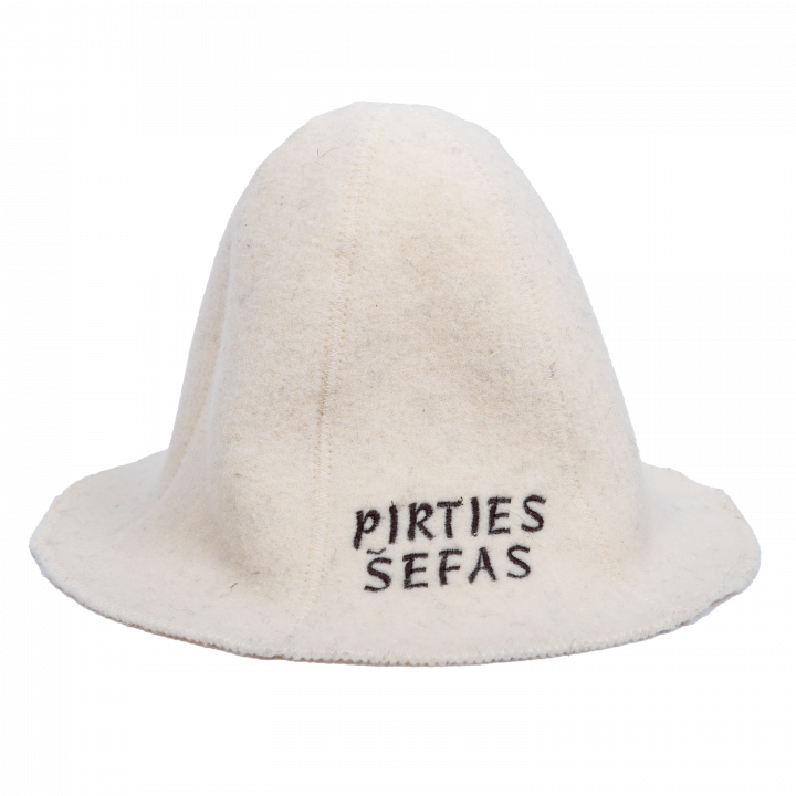 Klobúk do sauny - PIRTIES ŠEFAS, biely