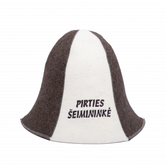 Klobúk do sauny - PIRTIES ŠEIMININKĖ, pruhovaný
