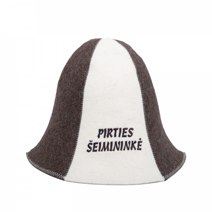 Klobúk do sauny - PIRTIES ŠEIMININKĖ, pruhovaný