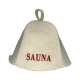 Saunová čiapka - Sauna, s červeným písmom