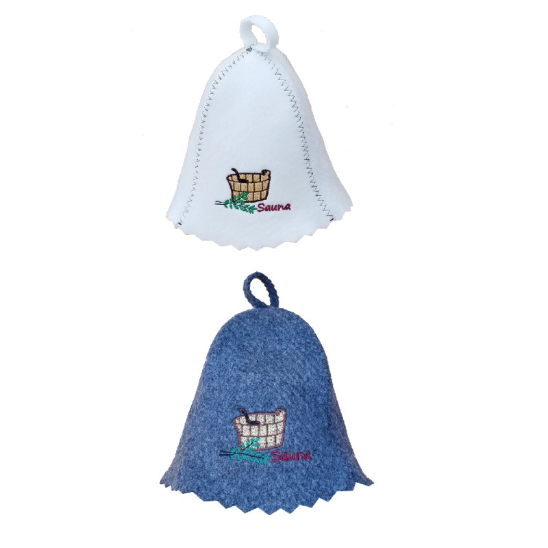 Klobúk do sauny - SAUNA so zlatým vedierkom a naberačkou