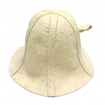Klobúk do sauny - HAT biely