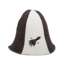 Klobúk do sauny - SAUNA WHISK, pruhovaný 