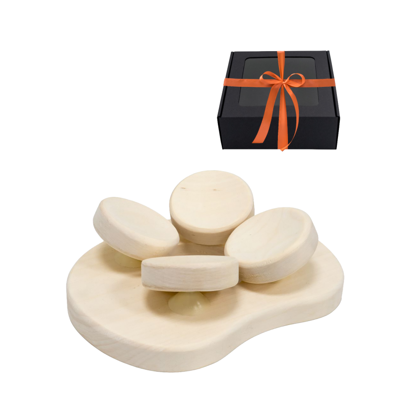 Vankúš do sauny do sauny, v darčekovej krabičke, osikové drevo