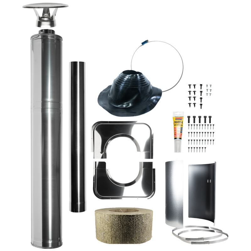 Oceľová izolovaná komínová súprava - HARVIA