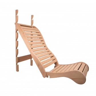 Relaxačná palanda pre saunu, jelša čierna