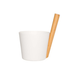 Hliníkové vedro s rukoväťou - RENTO, biele 