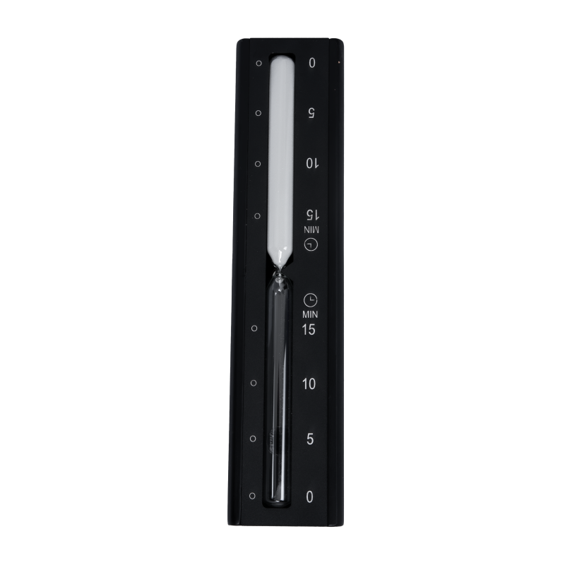 SAUFLEX presýpacie hodiny, čierne 15 min