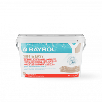 Prípravok na starostlivosť o bazén BEZ CHLÓRU Soft & Easy, 4,48 kg