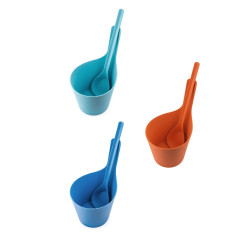 RENTO bioplastové viacfarebné vedrá a naberačky sada 5 l