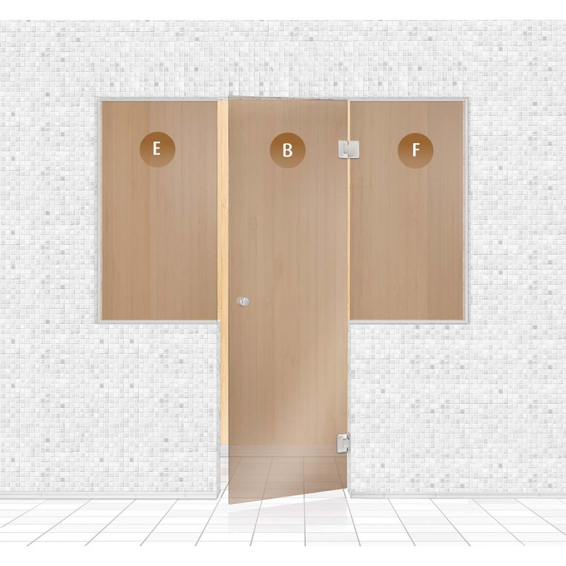 Sklenená stena do sauny, AD TYPE 3