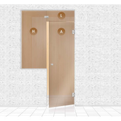 Sklenená stena do sauny, AD TYPE 4  Sklenená stena do sauny, AD TYPE 4