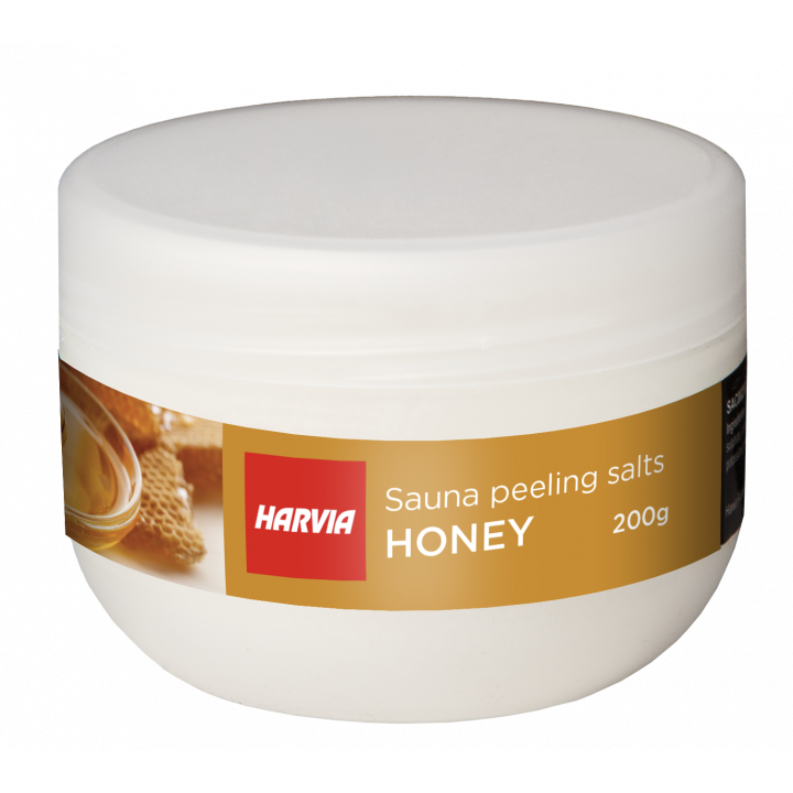 Peelingová soľ do sauny HARVIA med 200g