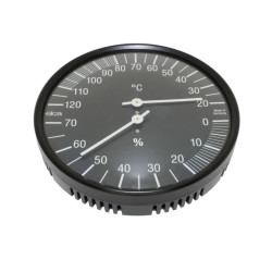 Teplomer-vlhkomer, čierny 