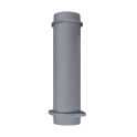 Horná liatinová komínová rúra pre kachle GEFEST 130/500mm - 0