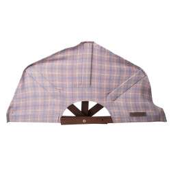 Saunový ventilátor, kockovaná látka 