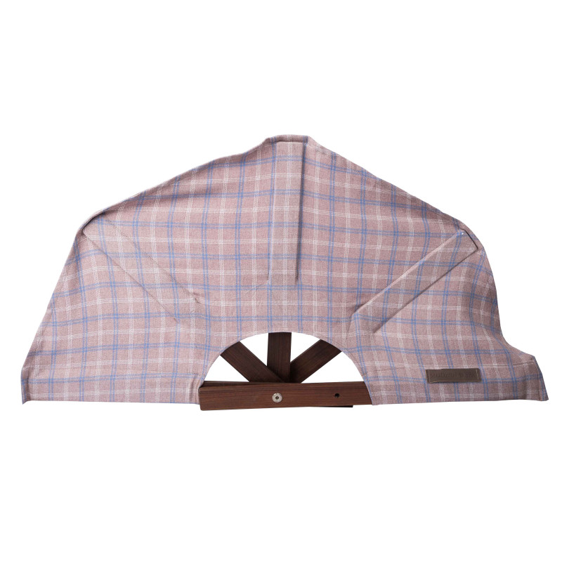 Saunový ventilátor, kockovaná látka