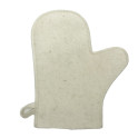 Vlnená rukavica do sauny, biela - 0