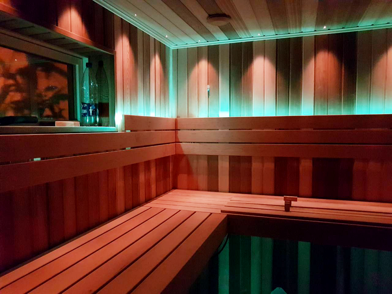 Sauna s jelšovým a kanadským cédrovým drevom